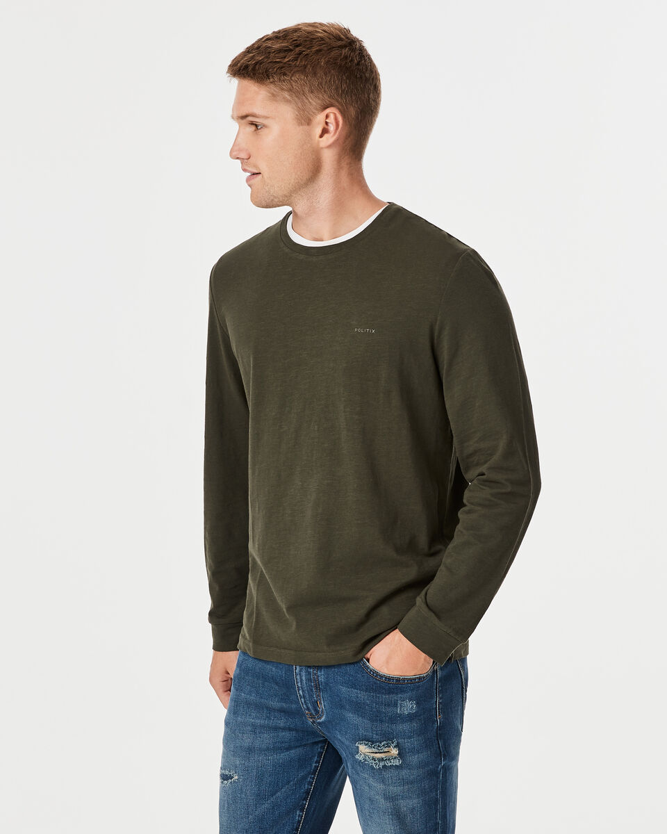 Timm Long Sleeve Top, Khaki, hi-res